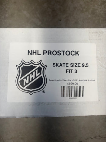 Bauer Hyperlite2 Skate Size 9.5 FIT 3 (Used) NHL Pro Stock