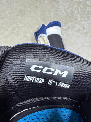 15” CCM HGPFT8SP Tampa Bay Lightning Hockey Gloves (New) NHL Prostock