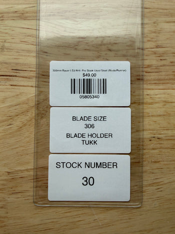 306mm Bauer LS3 NHL Pro Stock Used Steel (Blade/Runner)