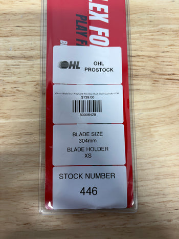 304mm BladeTech (Fits CCM XS) Step Black Steel Equivalent OHL Pro Stock (New)