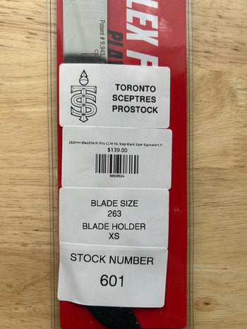263mm BladeTech (Fits CCM XS) Step Black Steel Equivalent PWHL Pro Stock