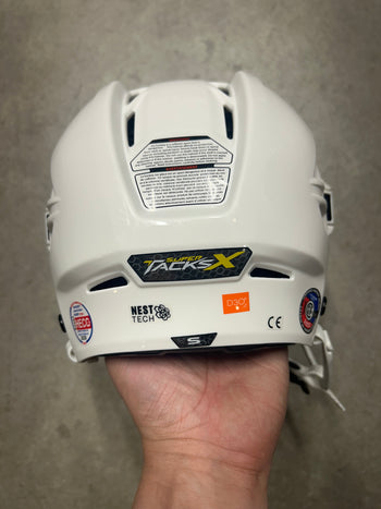 Small CCM Tacks X Carolina Hurricanes Pro Stock Helmet New