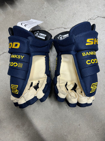 13” Sherwood Code 3 Pro Stock Hockey Gloves William Nylander Team Sweden