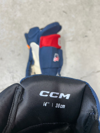 14” CCM Pro Stock Team USA Olympics Hockey Gloves (New)