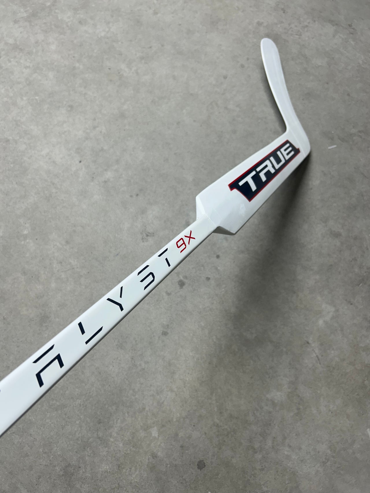 Left Hand 25” True Catalyst 9x Foam Core Pro Stock Goalie Stick Blue/Red/White