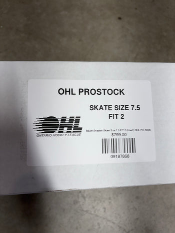 Bauer Shadow Skate Size 7.5 FIT 2 (Used) OHL Pro Stock