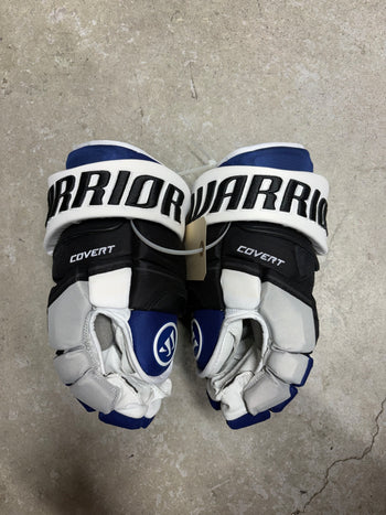 15” Warrior Covert Pro QRE Hockey Gloves (New) Tampa Bay Lightning NHL Pro Stock