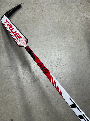 Left Hand 25” True AX9 Pro Stock Goalie Stick Red/White