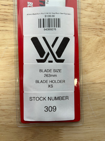 263mm BladeTech (Fits CCM XS) Step Black Steel Equivalent PWHL Pro Stock
