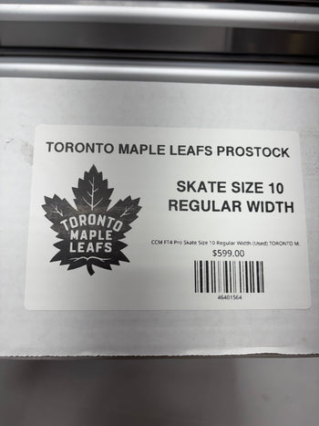 CCM FT4 Pro Skate Size 10 Regular Width (Used) TORONTO MAPLE LEAFS Pro Stock