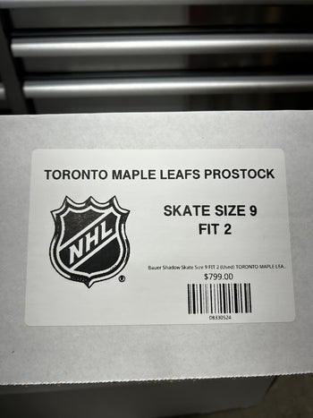 Bauer Shadow Skate Size 9 FIT 2 (Used) TORONTO MAPLE LEAFS Pro Stock