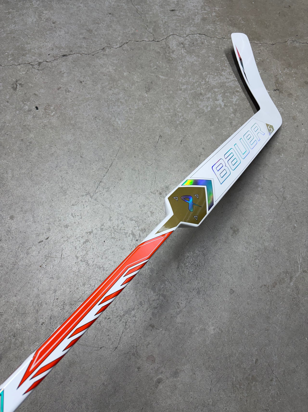 Left Hand 26” Bauer Supreme Shadow Goalie Stick (New) Anaheim Ducks Pro Stock