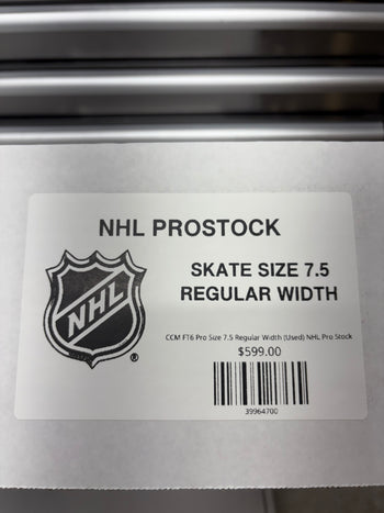CCM FT6 Pro Size 7.5 Regular Width (Used) NHL Pro Stock
