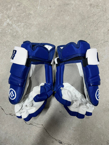 14” Warrior Covert Pro QRE Hockey Gloves (New) Toronto Maple Leafs NHL Pro Stock