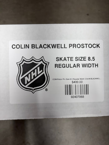 CCM Ribcor Pro Size 8.5 Regular Width COLIN BLACKWELL (Used) NHL Pro Stock