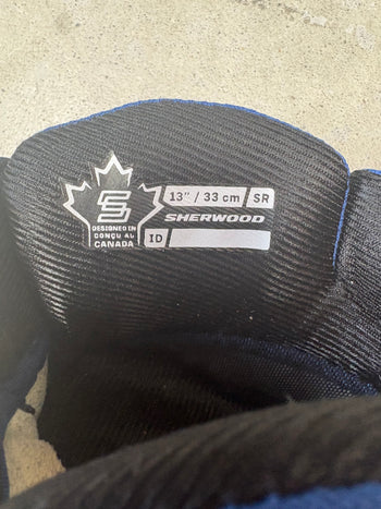 13” Sherwood Code 3 Pro Stock Hockey Gloves William Nylander Toronto Maple Leafs