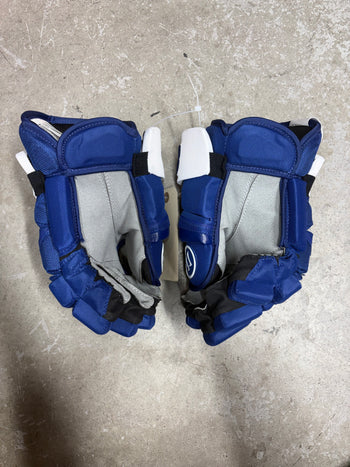 13” Warrior Covert Pro QRE Hockey Gloves (New) Toronto Maple Leafs NHL Pro Stock