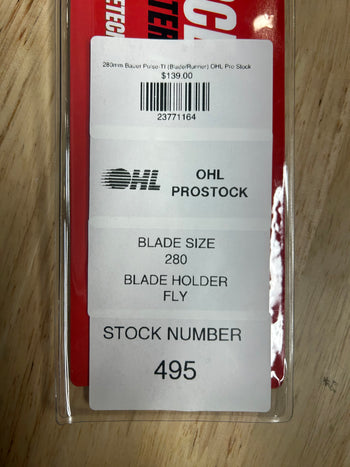 280mm BladeTech (Fits CCM XS) Step Blacksteel Equivalent(Blade/Runner) OHL Pro Stock