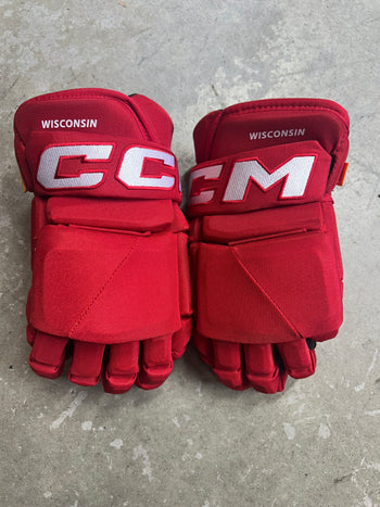 14” CCM Pro Stock NCAA Hockey Gloves (New)