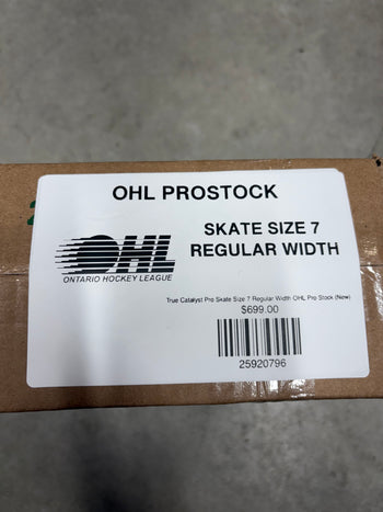 True Catalyst Pro Skate Size 7 Regular Width OHL Pro Stock (New)
