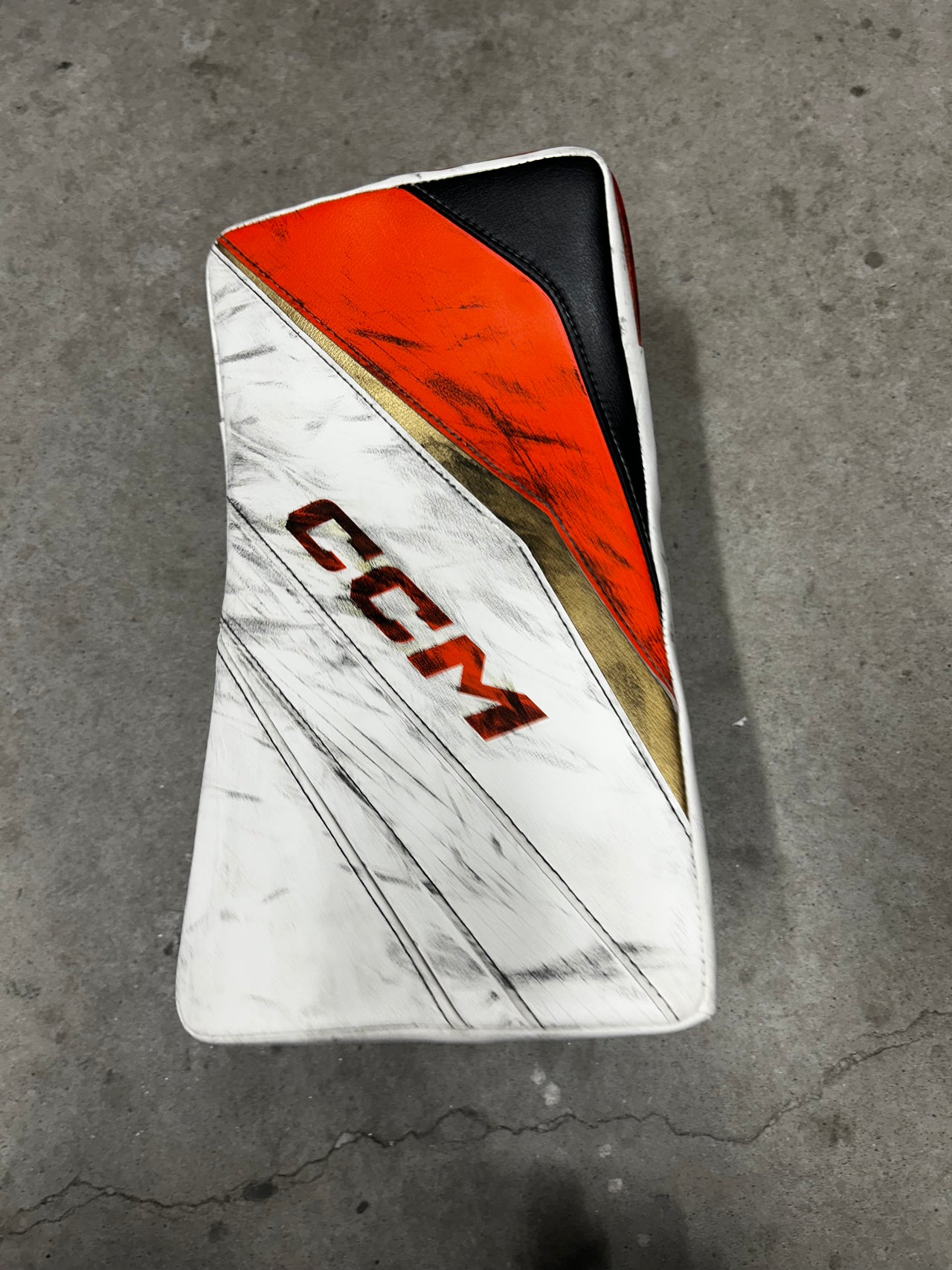 CCM Eflex 6 Goalie Blocker Oscar Dansk Pro Stock Used