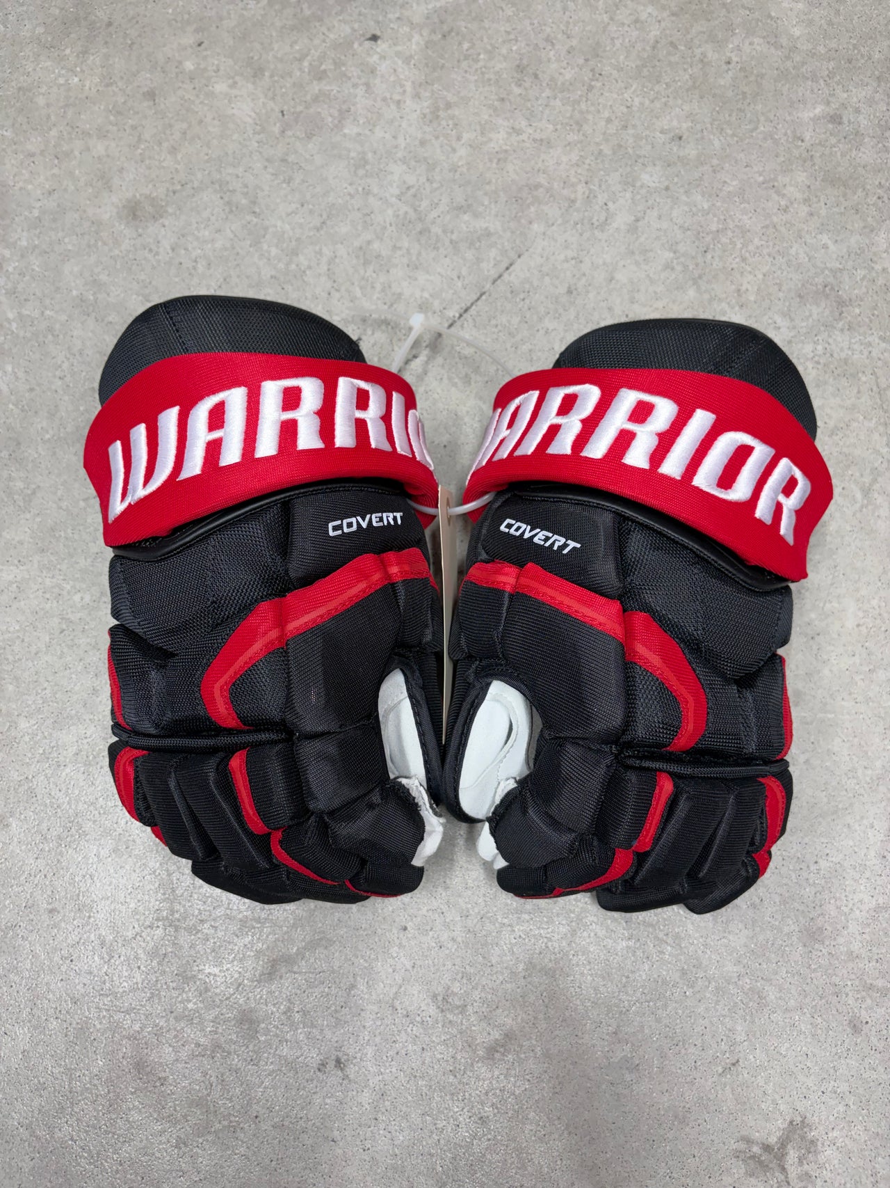 15” Warrior Covert Pro QRE Hockey Gloves (New) Carolina Hurricanes