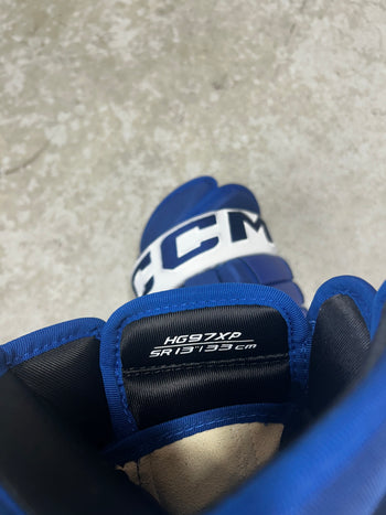 13” CCM HG97 Toronto Maple Leafs Hockey Gloves (New)