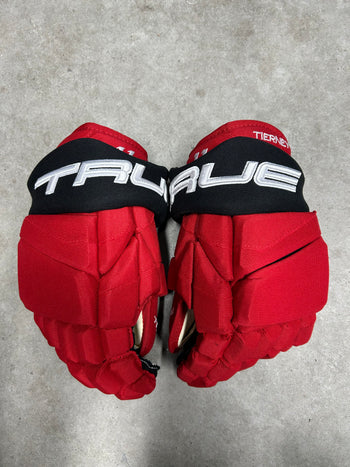 14” True Catalyst 9X Pro Stock Hockey Gloves New Jersey Devils  Chris Tierney (New)