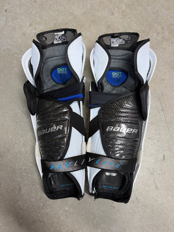 15” Senior Bauer Vapor Flylite Shin Pads (Used) Pro Stock
