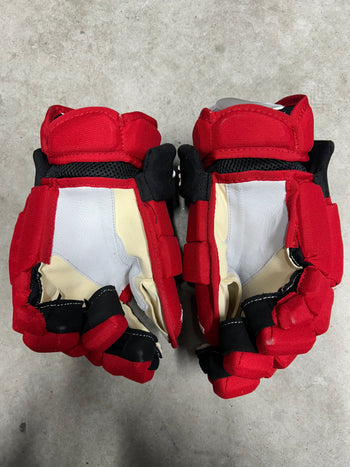 14” True Catalyst 9X Pro Stock Hockey Gloves New Jersey Devils  Chris Tierney (New)