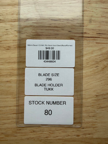 296mm Bauer LS3 NHL Pro Stock Used Steel (Blade/Runner)