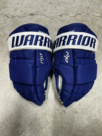 13.5” Warrior ALPHA X1 pro Pro Hockey Gloves (Used) Pro Stock