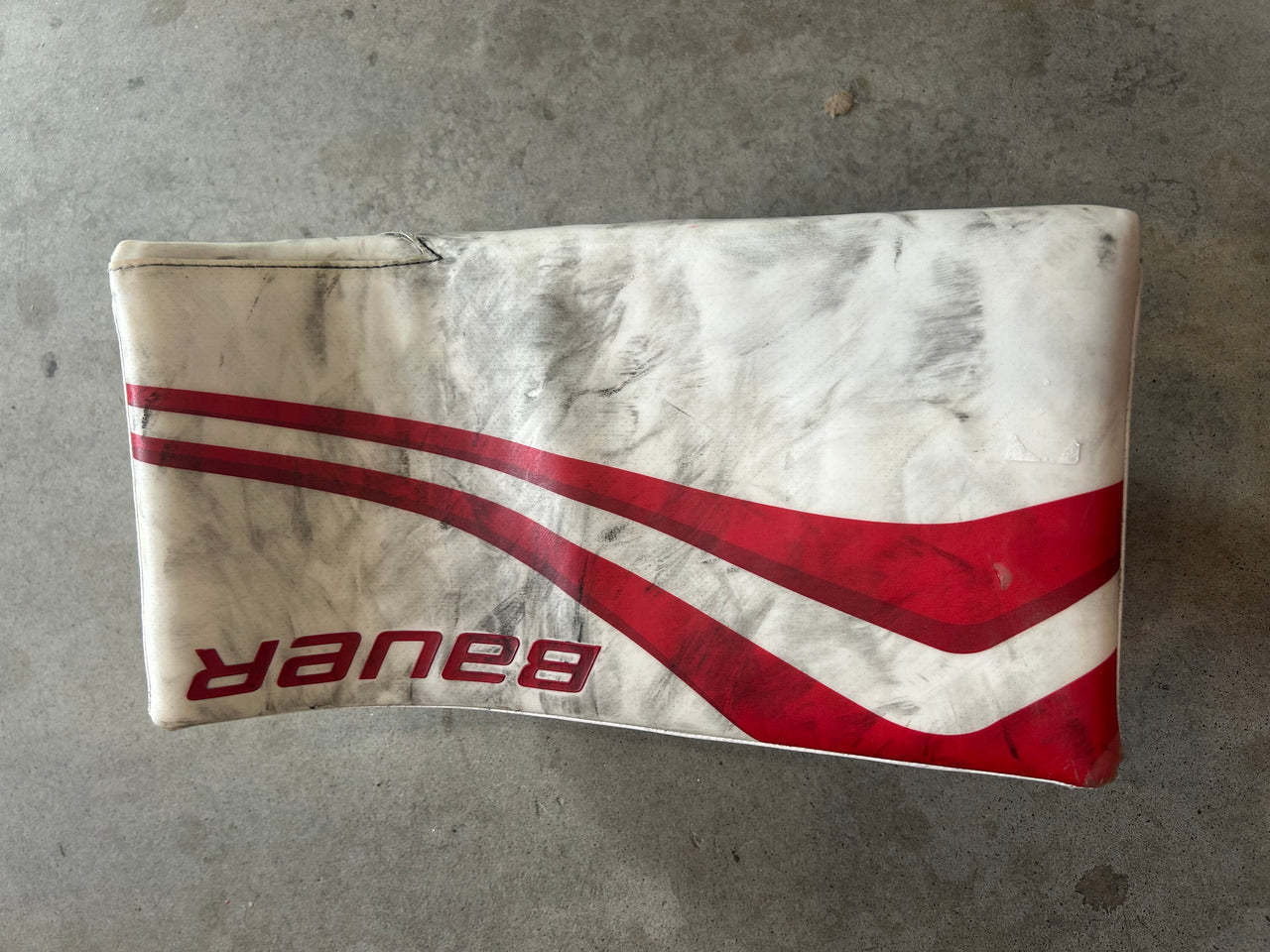 Bauer Mach Goalie Blocker Ohio State Univ. Pro Stock Used
