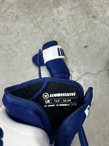 13.5” Warrior ALPHA X1 pro Pro Hockey Gloves (Used) Pro Stock