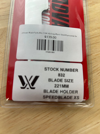 221mm BladeTech (Fits CCM XS) Step Black Steel Equivalent Seattle Torrent Pro Stock
