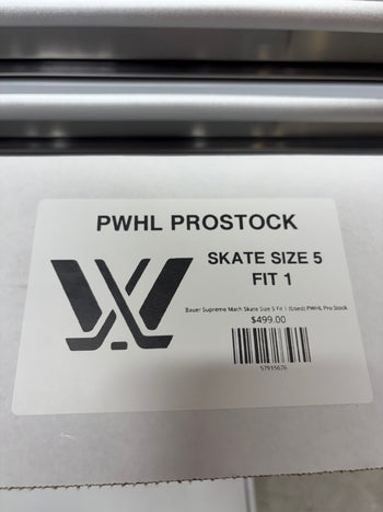 Bauer Supreme Mach Skate Size 5 Fit 1 (Used) PWHL Pro Stock