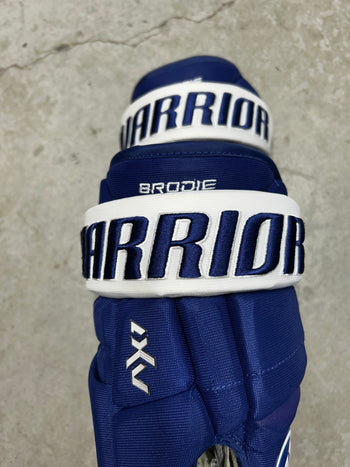 13.5” Warrior ALPHA X1 pro Pro Hockey Gloves (Used) Pro Stock