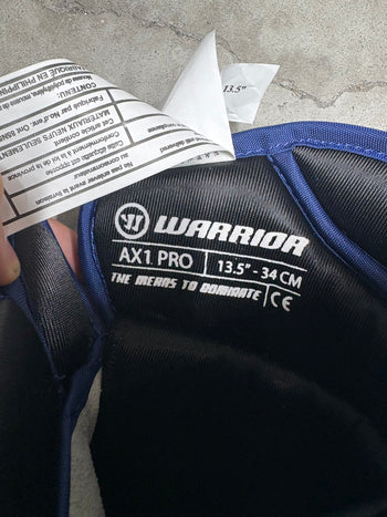 13.5” Warrior AX1 Pro Custom Hockey Gloves New NHL Toronto Maple Leafs
