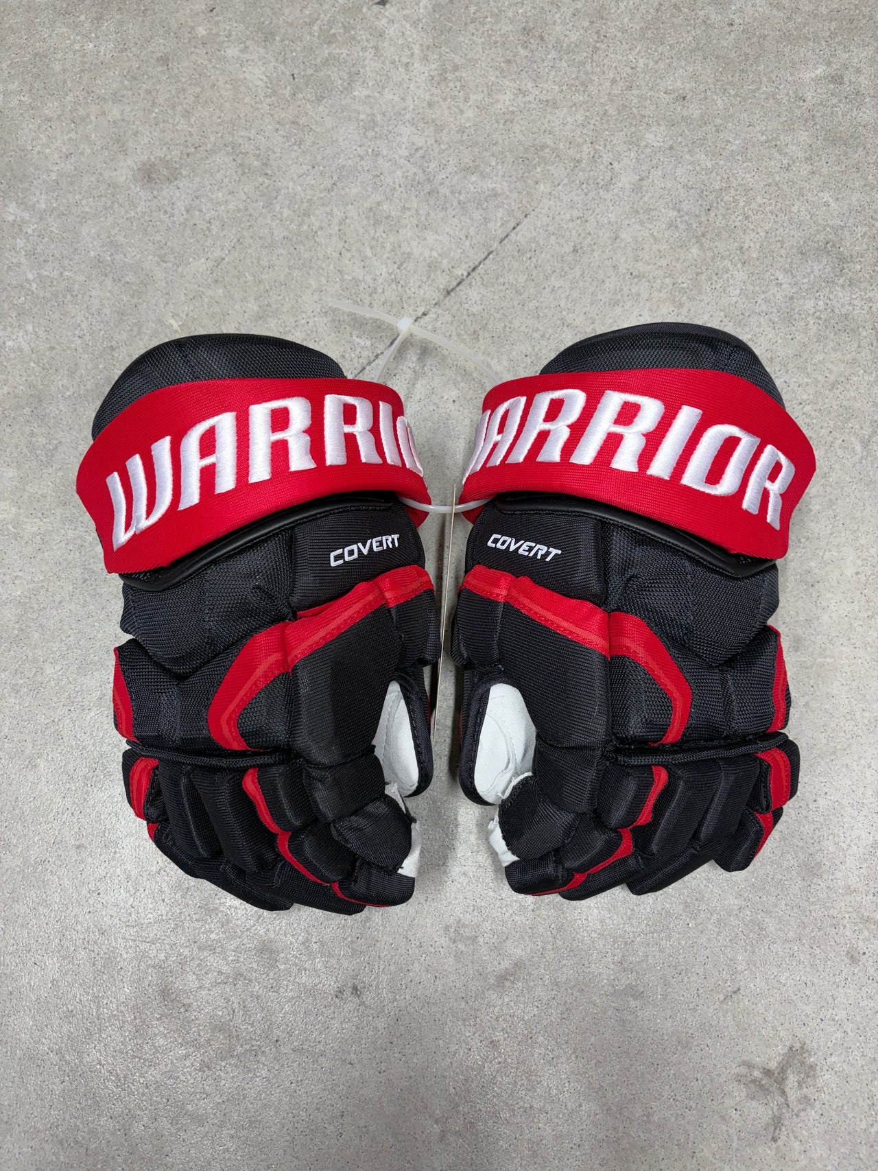 13” Warrior Covert Pro QRE Hockey Gloves (New) Carolina Hurricanes