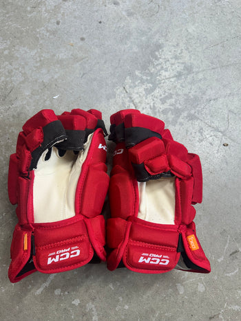 14” CCM Pro Stock NCAA Hockey Gloves (New)