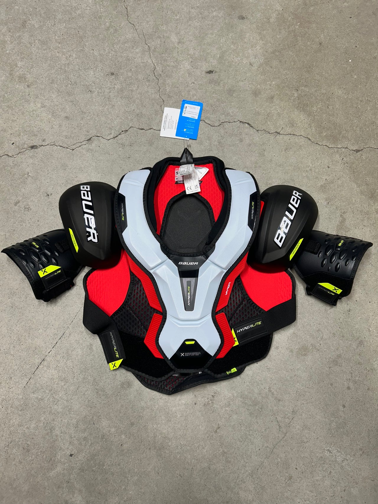 Senior Large Bauer Vapor Hyperlite NHL Pro Stock Shoulder Pads (New) Dallas Stars