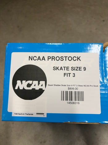 Bauer Shadow Skate Size 9 FIT 3 (New) NCAA Pro Stock