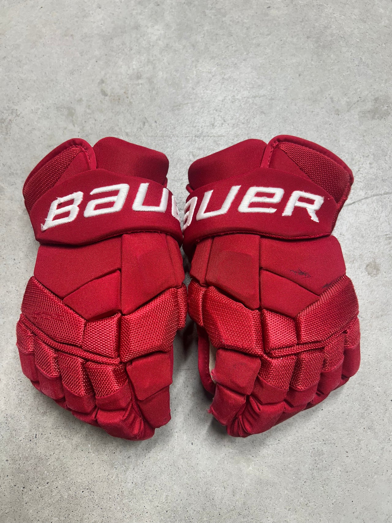 14” Bauer Supreme 2s Pro Gloves Miami University Pro Stock Used