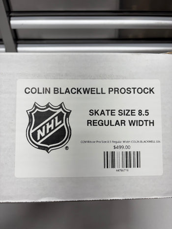 CCM Ribcor Pro Size 8.5 Regular Width COLIN BLACKWELL (Used) NHL Pro Stock