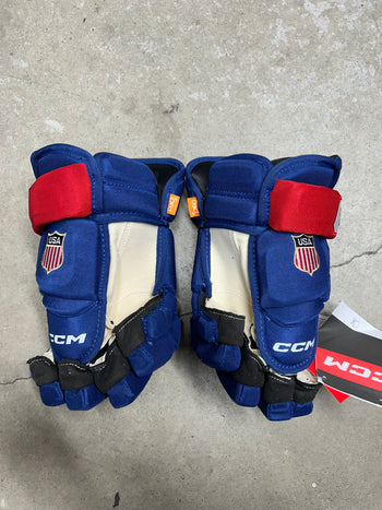 13” CCM Pro Stock Team USA Olympics Hockey Gloves (New)