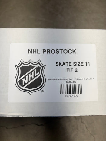 Bauer Supreme Mach Skate Size 11 Fit 2 (Used) NHL Pro Stock