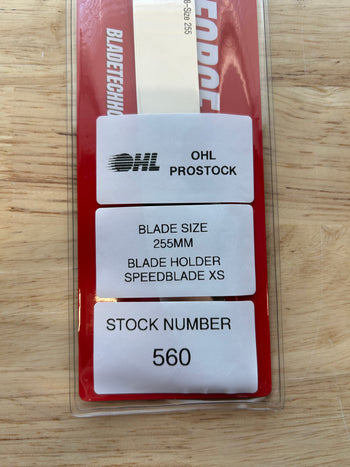 255mm BladeTech (Fits CCM XS) Step Black Steel Equivalent OHL  Pro Stock