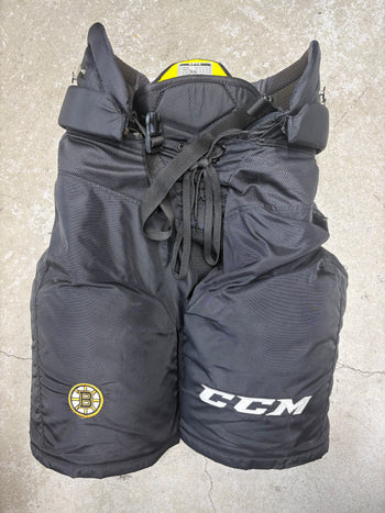Large Boston Bruins CCM HPTK Hockey Pants Pro Stock (Used)