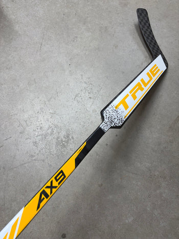 Left Hand 24” True AX9 Pro Stock Goalie Stick Yellow/White