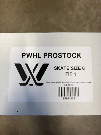 Bauer Supreme Mach Skate Size 6 Fit 1 (Used) PWHL Pro Stock
